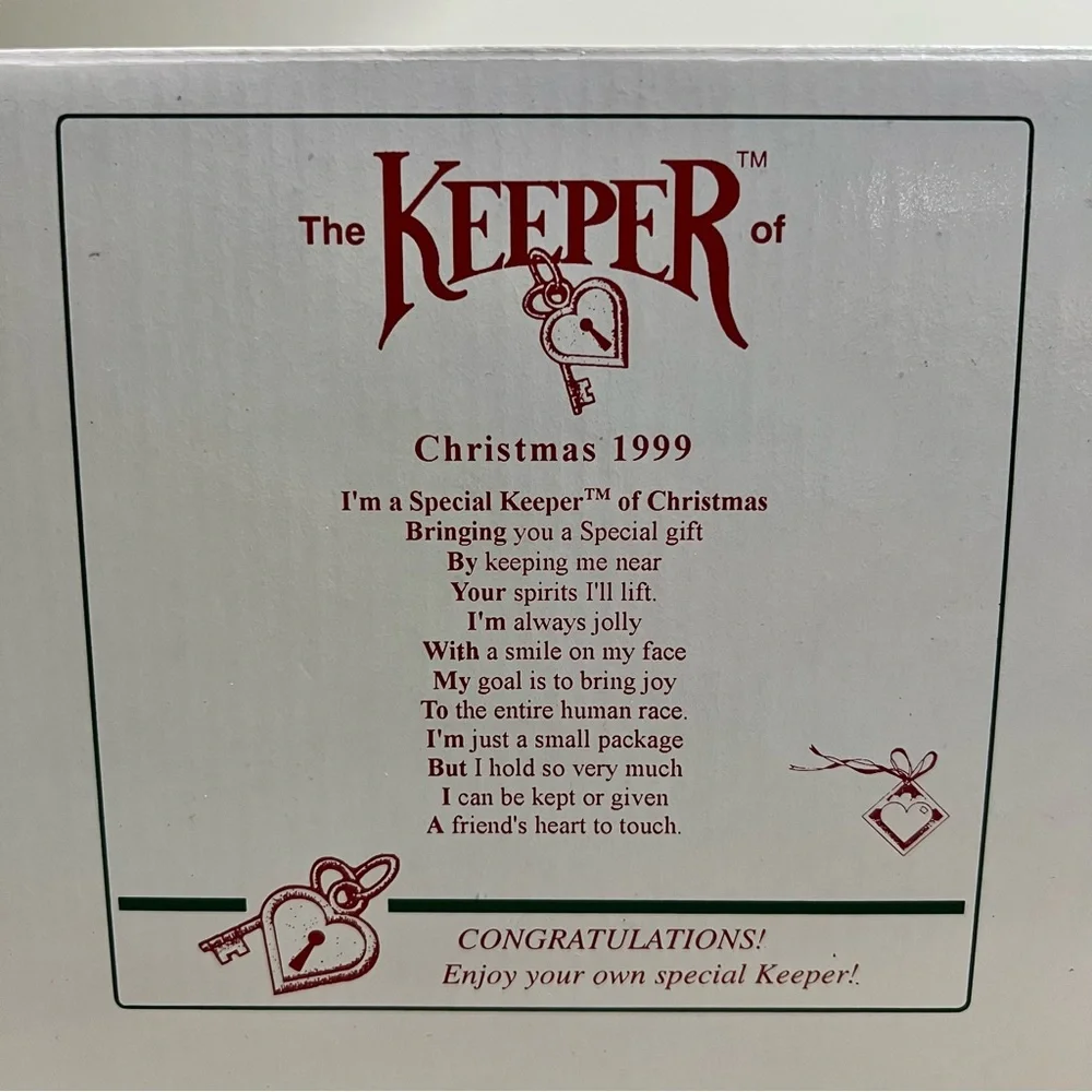 Like New Vintage Shenandoah The Keeper of Christmas 1999 Collectors Keepsakes